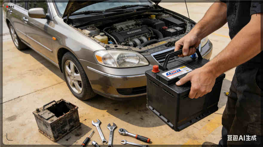 兴隆台汽车换电瓶电话【案例】